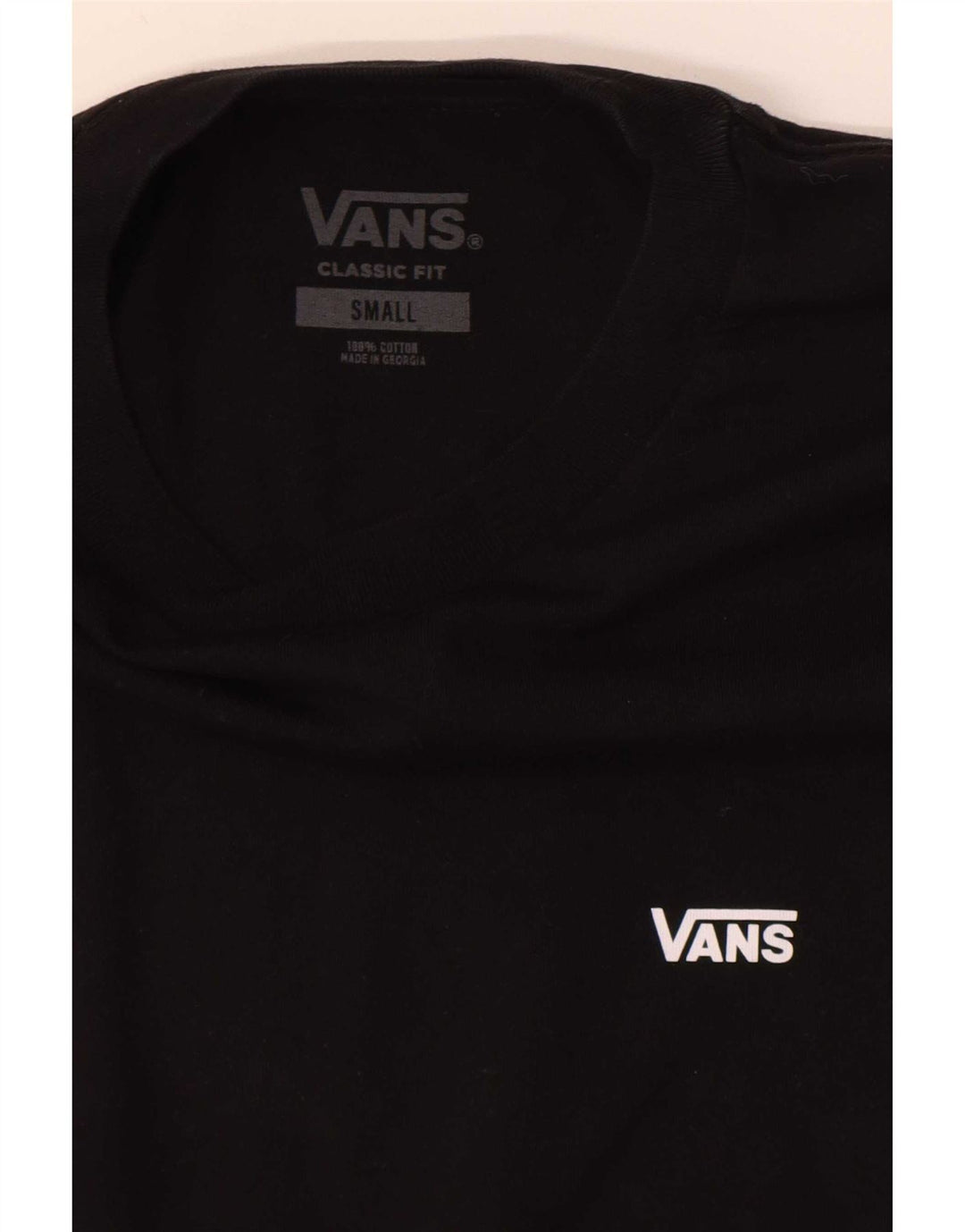 Camiseta Vans Masculina Classic Fit Top Pequeno Algodão Preto