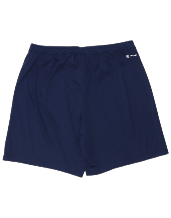 Shorts esportivos masculinos Adidas XL azul marinho poliéster