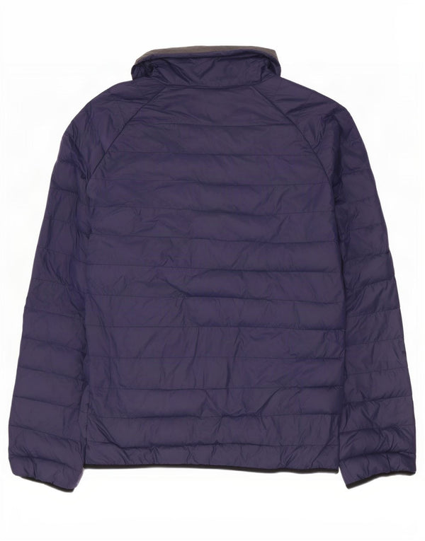 Jaqueta acolchoada masculina Kappa UK 40 grande azul marinho poliamida