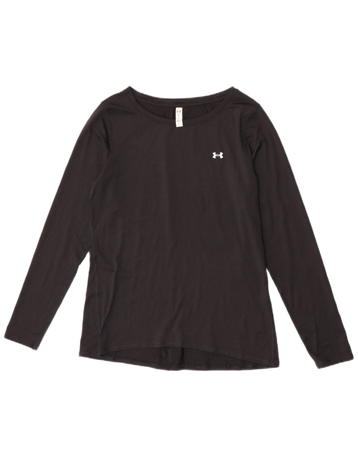 Under Armour Womens Heat Gear Top Manga Longa Reino Unido 14 Médio Preto