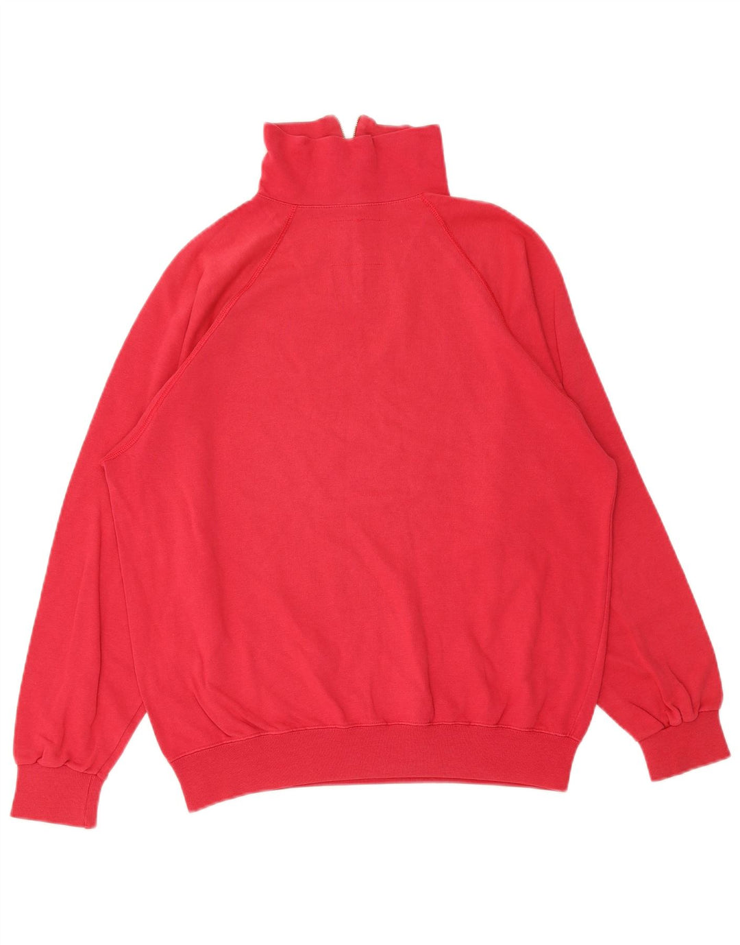 Suéter masculino Champion com zíper e gola grande vermelho