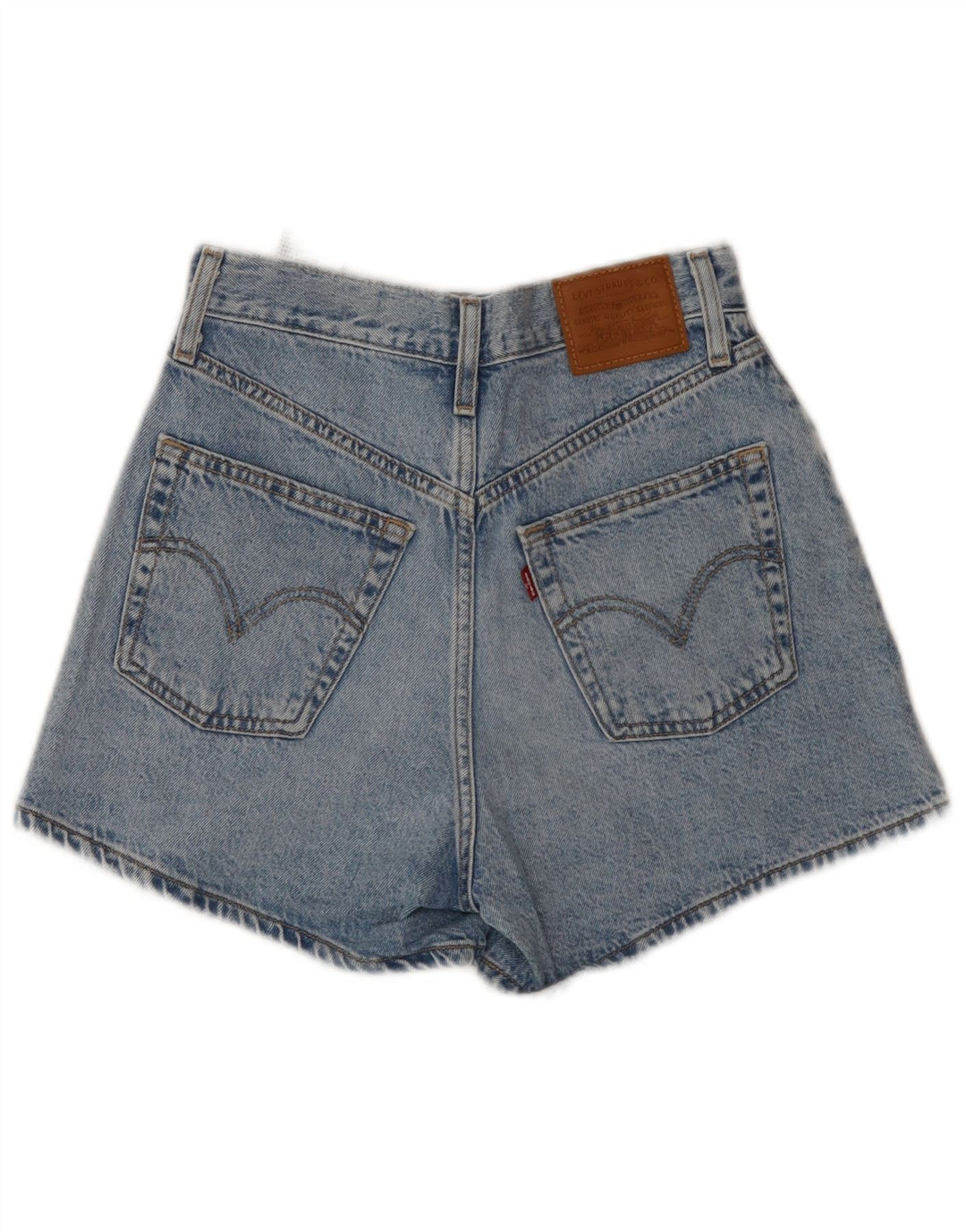 Shorts jeans feminino LEVI'S W24 XS azul algodão