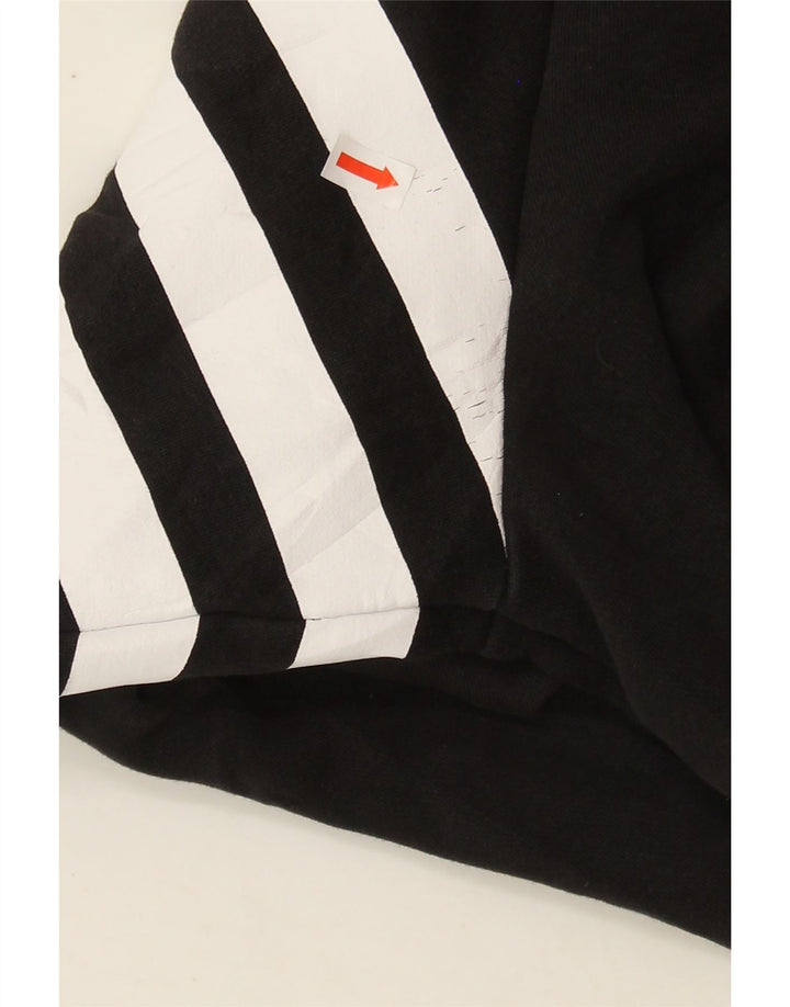 ADIDAS Mens Graphic Zip Hoodie Sweater Large Black Cotton Vintage Adidas and Second-Hand Adidas from Messina Hembry 
