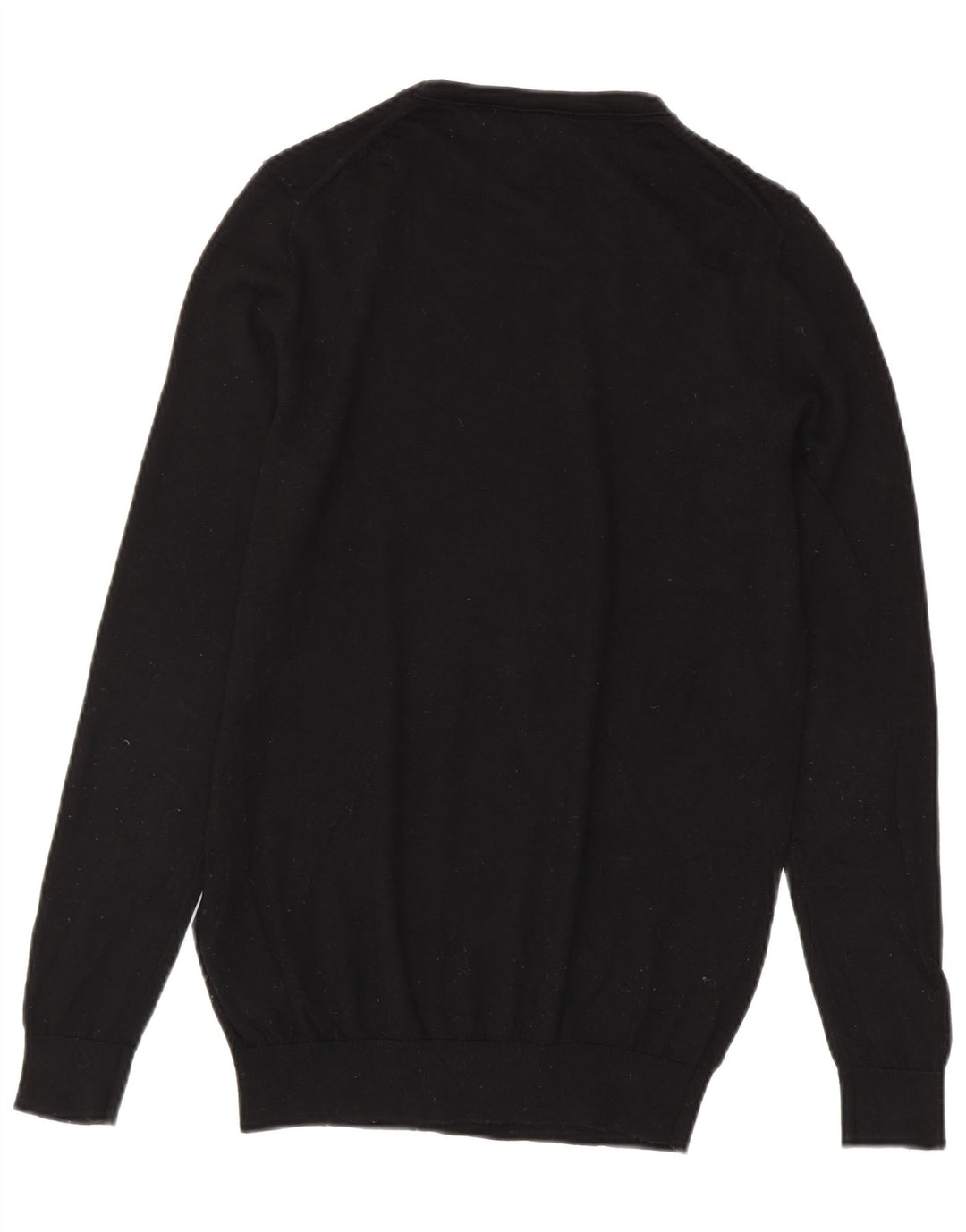 Suéter masculino Reiss com gola redonda XS de lã preta
