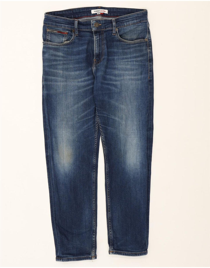 TOMMY HILFIGER Masculino Slim Jeans W32 L27 Azul Algodão