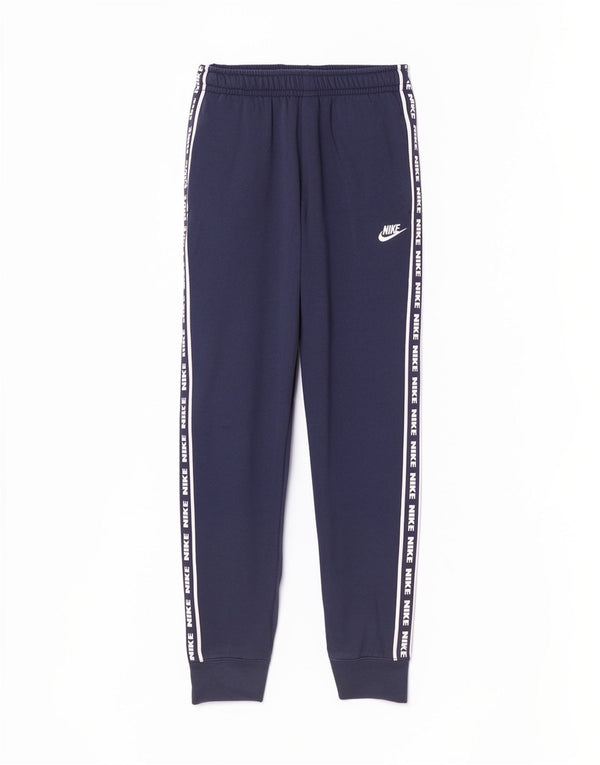 Calça esportiva Nike masculina gráfica joggers pequena algodão azul marinho