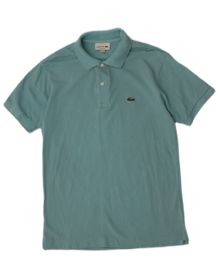 Camisa polo masculina Lacoste tamanho 3 pequena turquesa