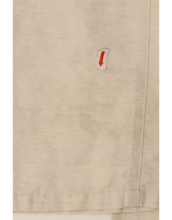 TRUSSARDI Womens Straight Casual Trousers W31 L30 Beige Cotton Vintage Trussardi and Second-Hand Trussardi from Messina Hembry 