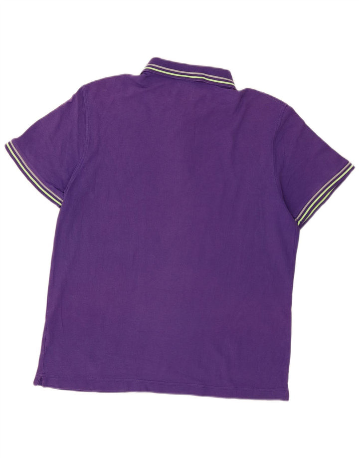 Camisa polo masculina Lotto algodão roxo médio