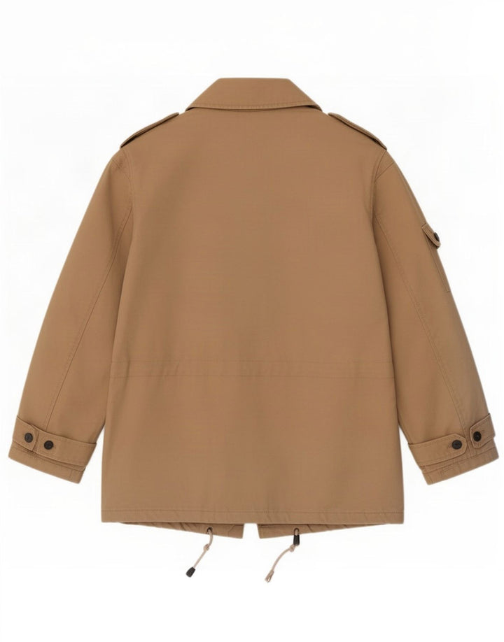 Casaco acolchoado militar masculino Rifle UK 38 algodão bege médio