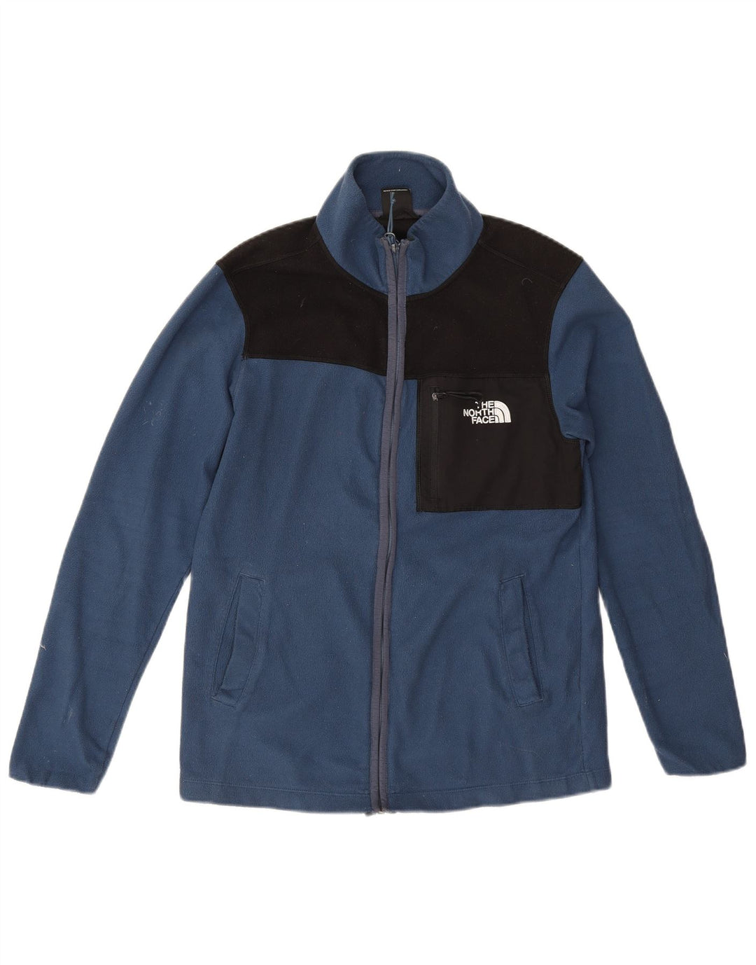 Jaqueta masculina de lã The North Face UK 36 poliéster colorblock azul pequeno