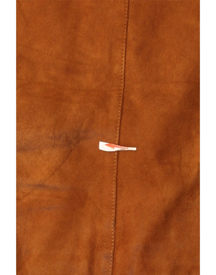 Jaqueta bomber masculina vintage de camurça IT 52 XL marrom