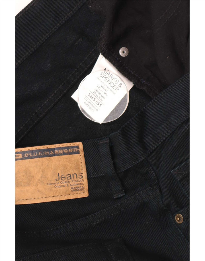Jeans retos masculinos Marks & Spencer W40 L31 algodão azul marinho