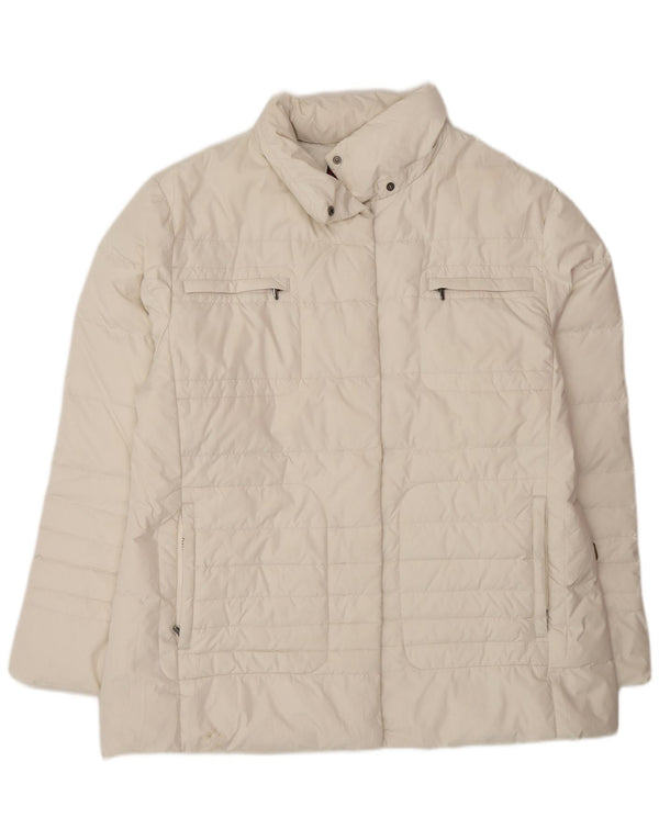 Jaqueta acolchoada feminina Invicta UK 18 XL poliéster branco