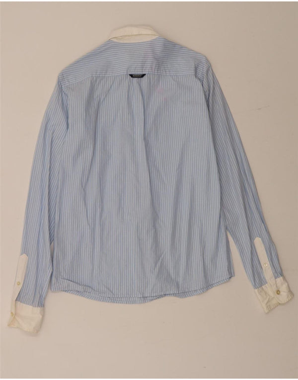 Camisa Woolrich para meninos 13-14 anos algodão listrado azul