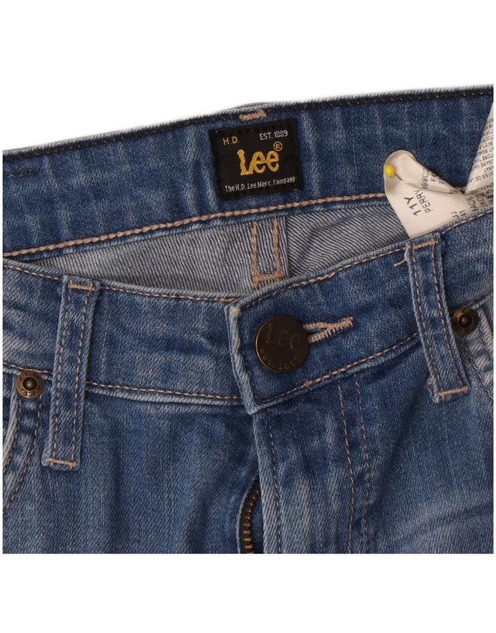 Lee Boys Straight Jeans 10-11 Anos W26 L28 Azul Algodão