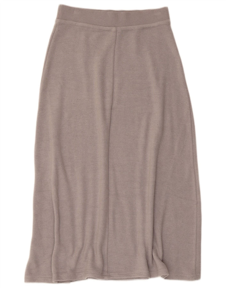 Zara Saia feminina de malha larga pequena W26 viscose cinza
