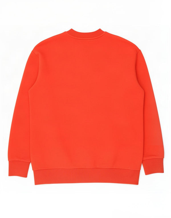 Diesel Mens Graphic Loose Fit Moletom Jumper Pequeno Algodão Vermelho