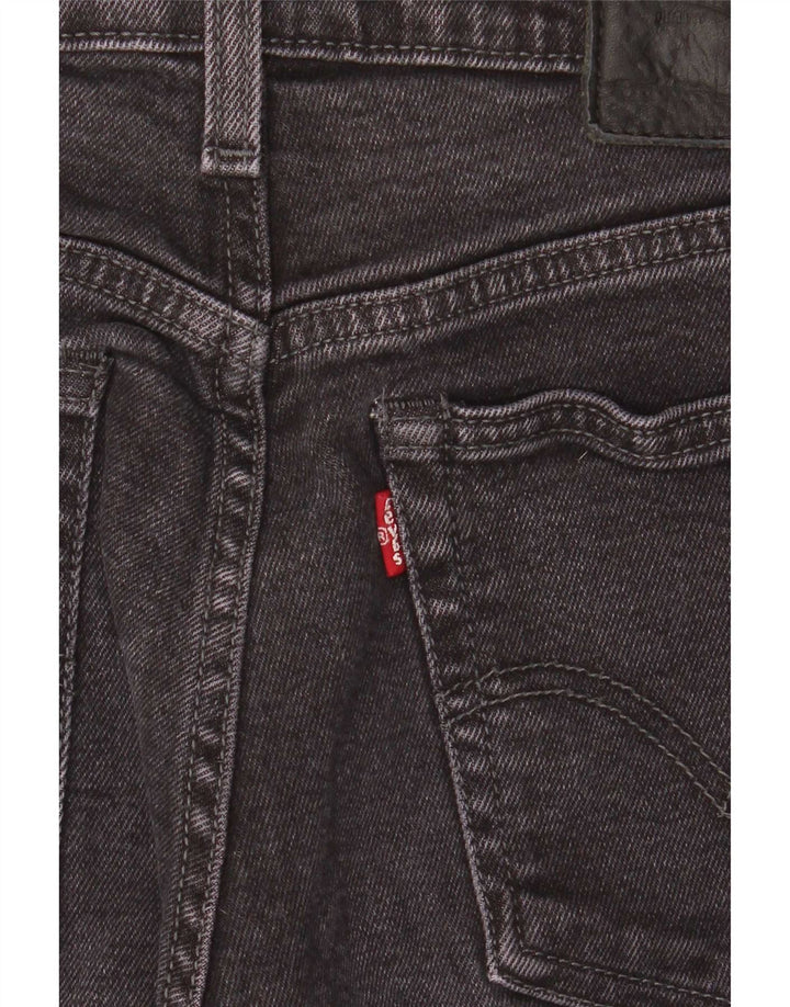 Jeans femininos Levi's Slim W24 L28 algodão cinza