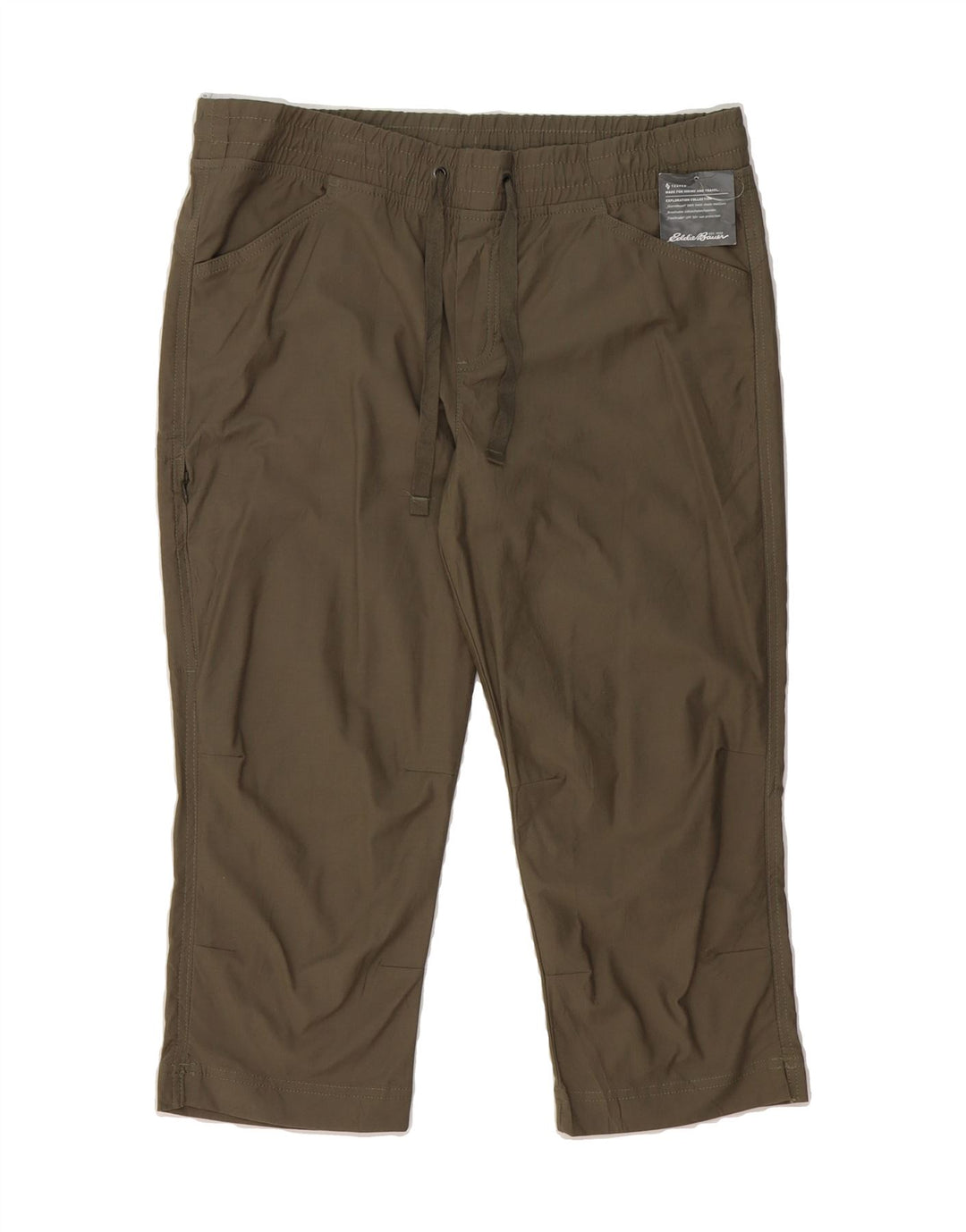 EDDIE BAUER Womens Slightly Curvy Bermuda Shorts US 10 Large W36 Khaki Vintage Eddie Bauer and Second-Hand Eddie Bauer from Messina Hembry 