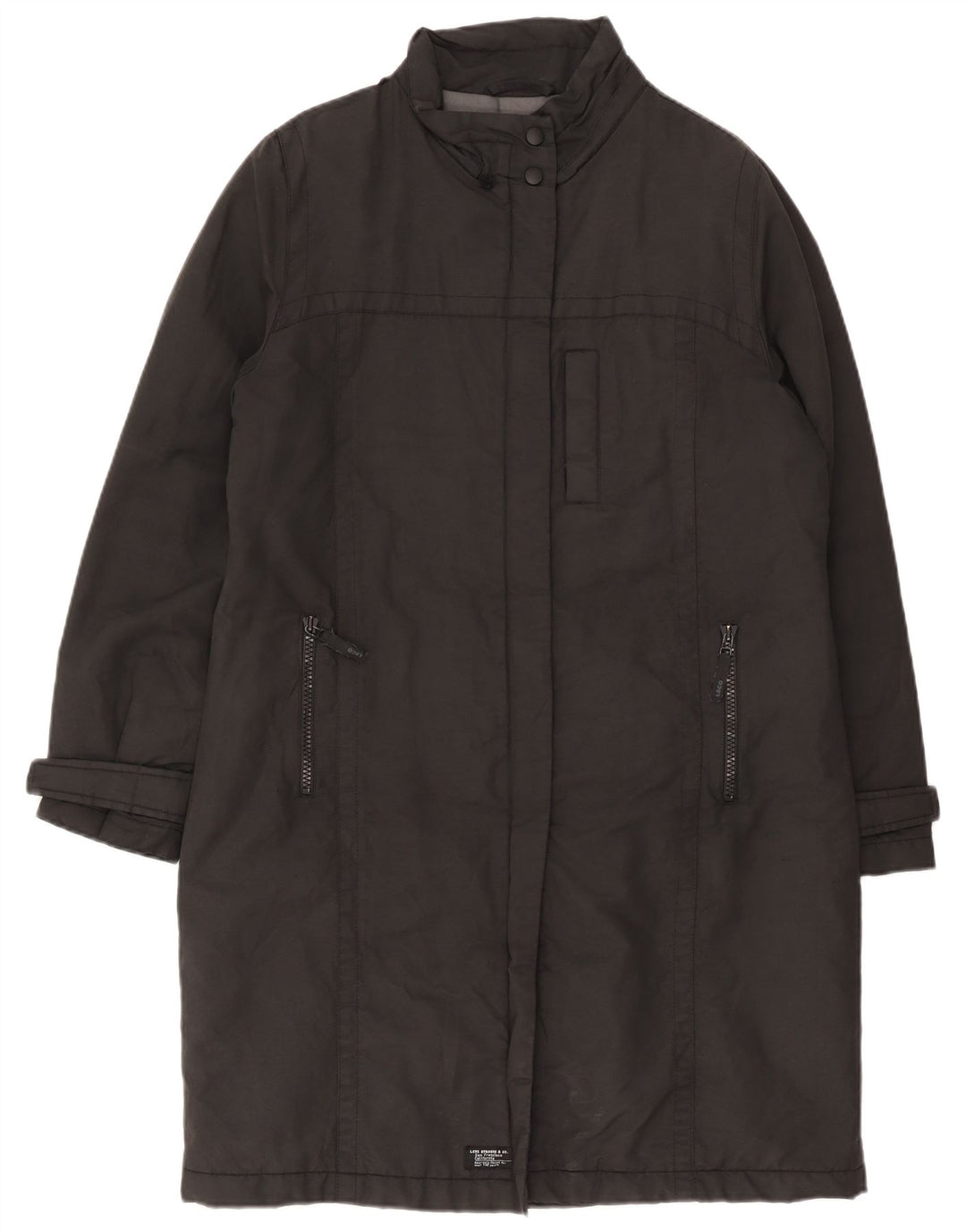 Casaco corta-vento feminino Levi's UK 18 XL algodão cinza