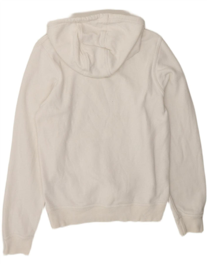 NIKE Mens Hoodie Jumper Pequeno Algodão Branco
