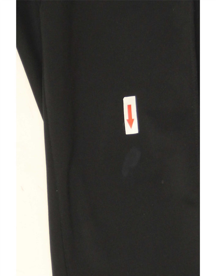 Calça de treino feminina Adidas UK 10 pequena poliéster preto