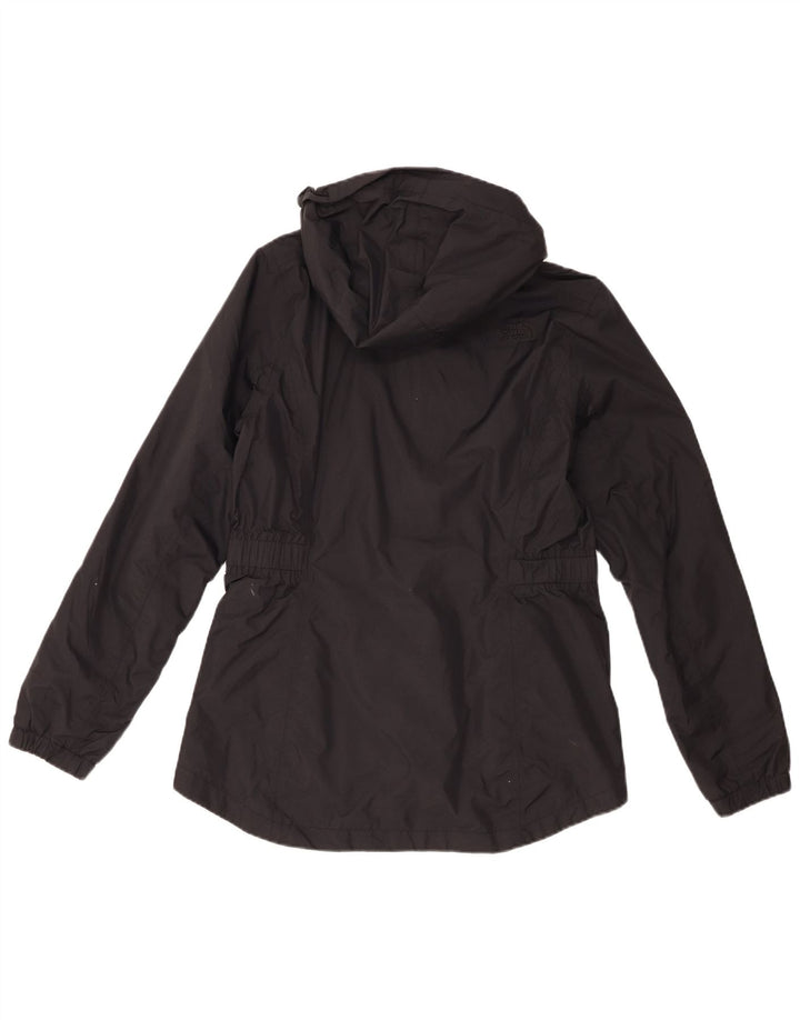 Jaqueta de chuva feminina com capuz The North Face UK 14 médio preto nylon