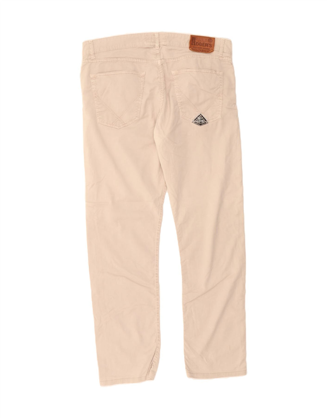 ROY ROGERS Mens Straight Casual Trousers W40 L31 Beige Cotton Vintage Roy Rogers and Second-Hand Roy Rogers from Messina Hembry 