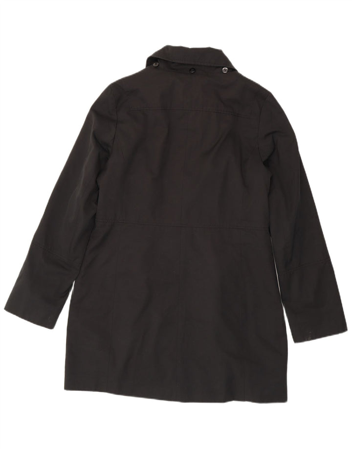 Nautica Womens Duffle Coat UK 14 Médio Algodão Preto