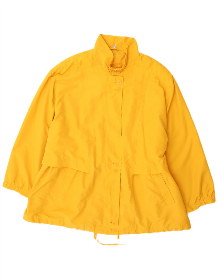 Jaqueta corta-vento feminina Chicc UK 26 5XL poliéster amarelo