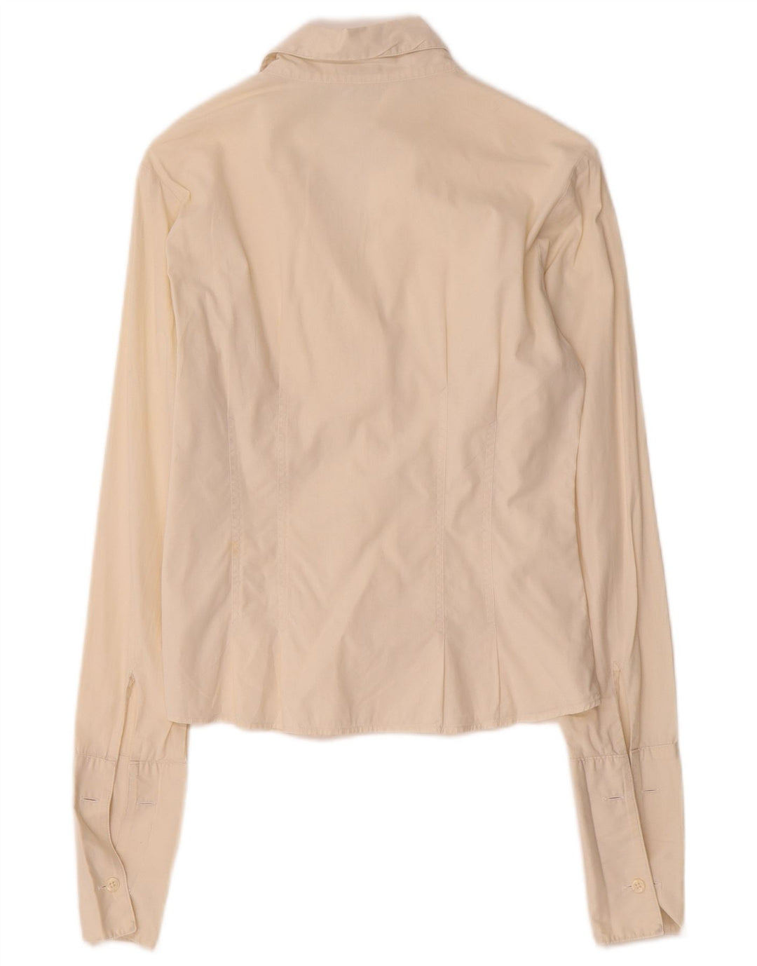 Camisa formal feminina Benetton UK 6 XS algodão branco