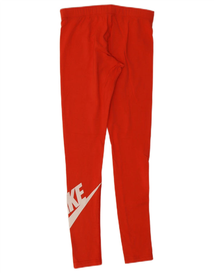 Leggings Nike Femininas Graphic UK 8 Pequenas Laranja Algodão