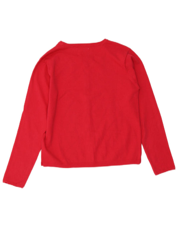 Suéter cardigã feminino Zara 13-14 anos vermelho