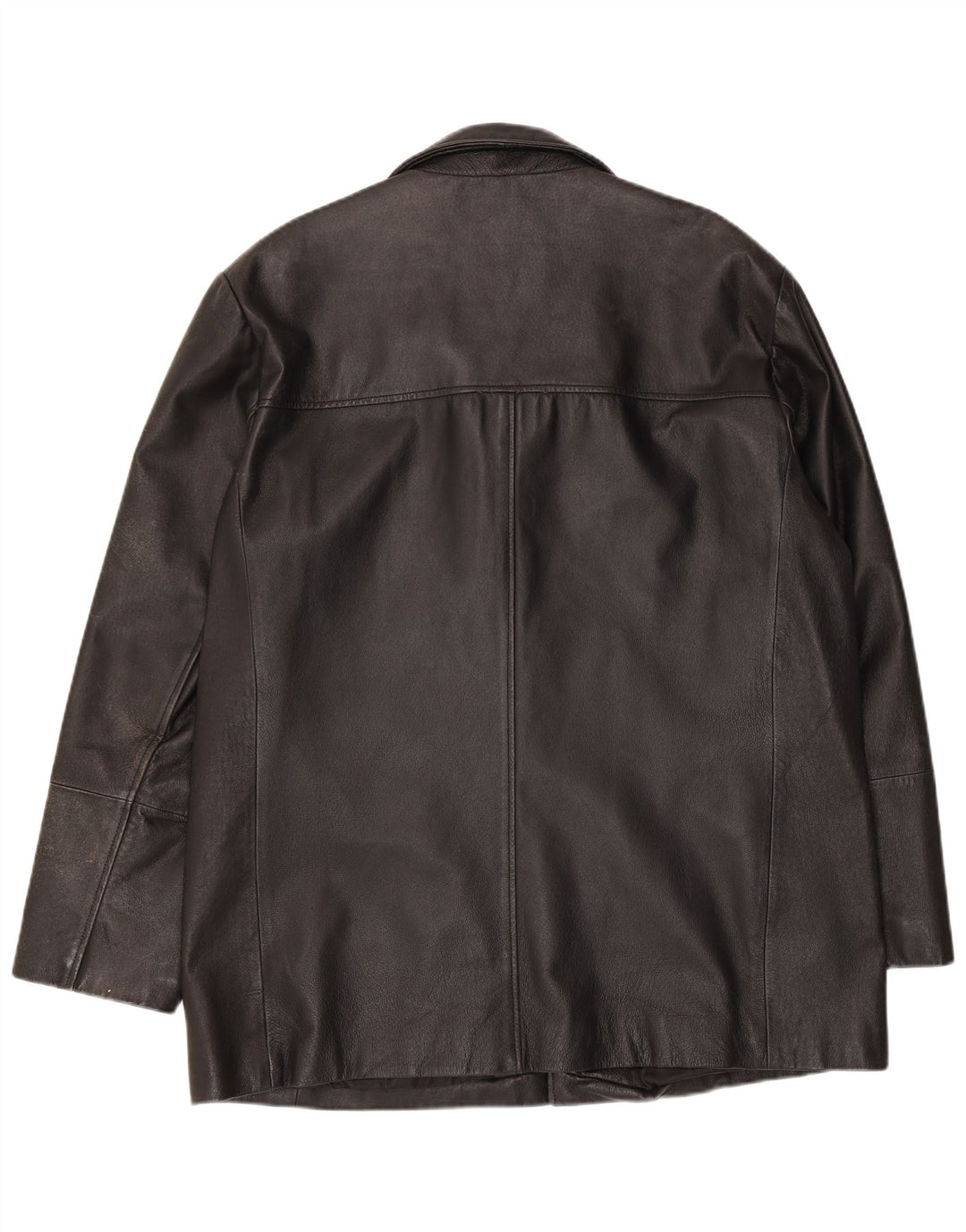 Jaqueta de couro masculina vintage UK 40 grande couro preto