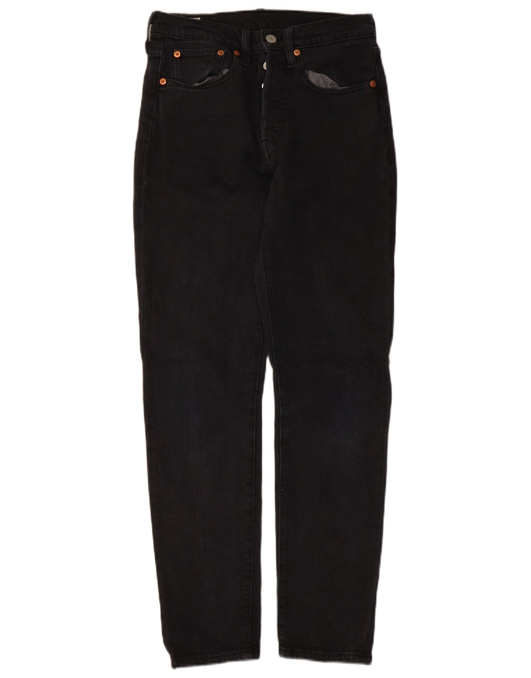 Jeans Levi's 501 Straight Masculino W26 L30 Algodão Preto