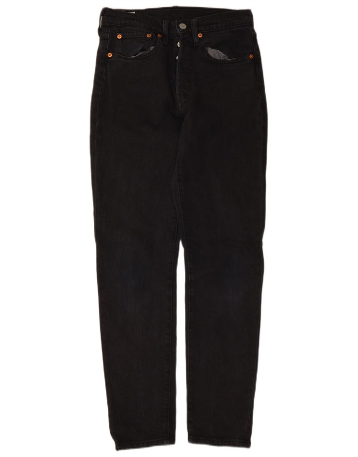 Jeans Levi's 501 Straight Masculino W26 L30 Algodão Preto