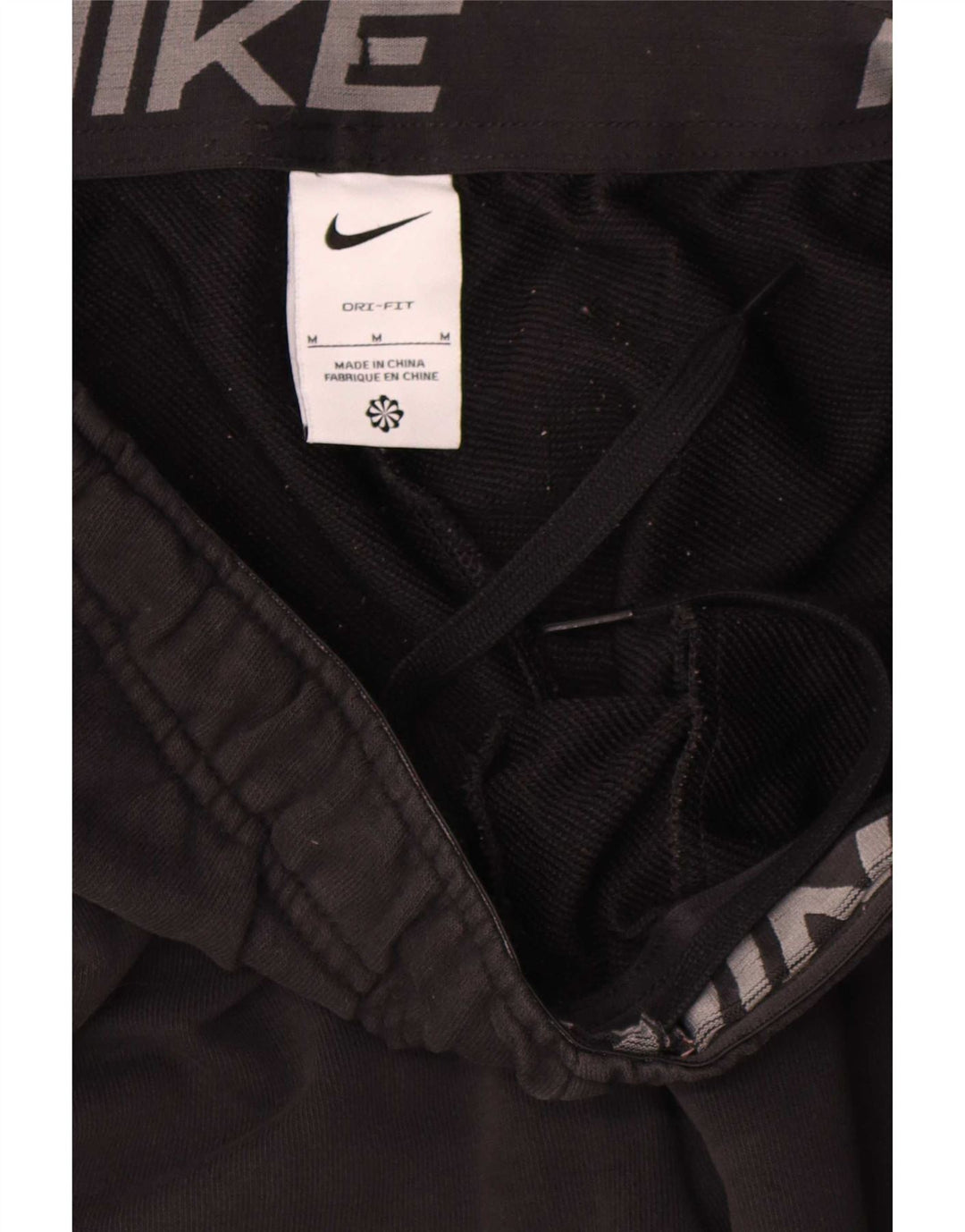 Nike Mens Dri Fit Calças de treino Joggers Médio Algodão Preto