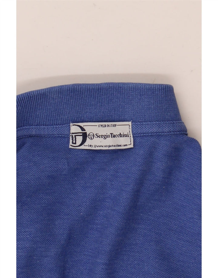 Camisa pólo masculina SERGIO TACCHINI grande azul