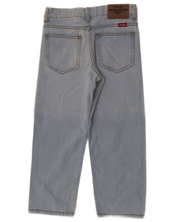 Wrangler Boys Straight Jeans 5-6 Anos W22 L19 Azul Algodão