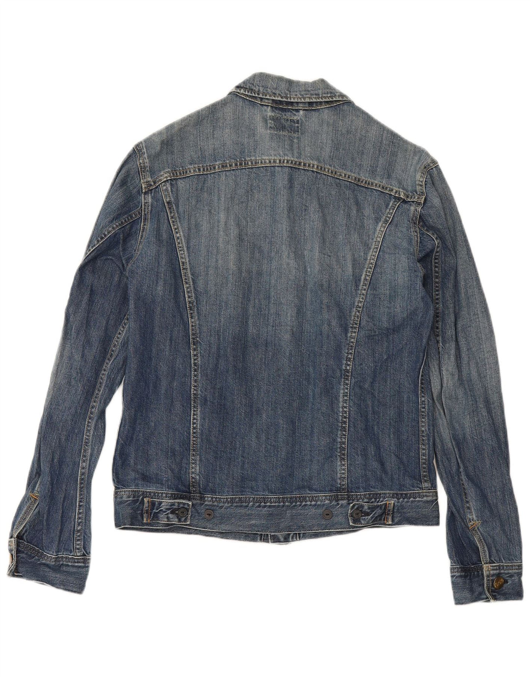Jaqueta jeans feminina Lee UK 16 grande algodão azul