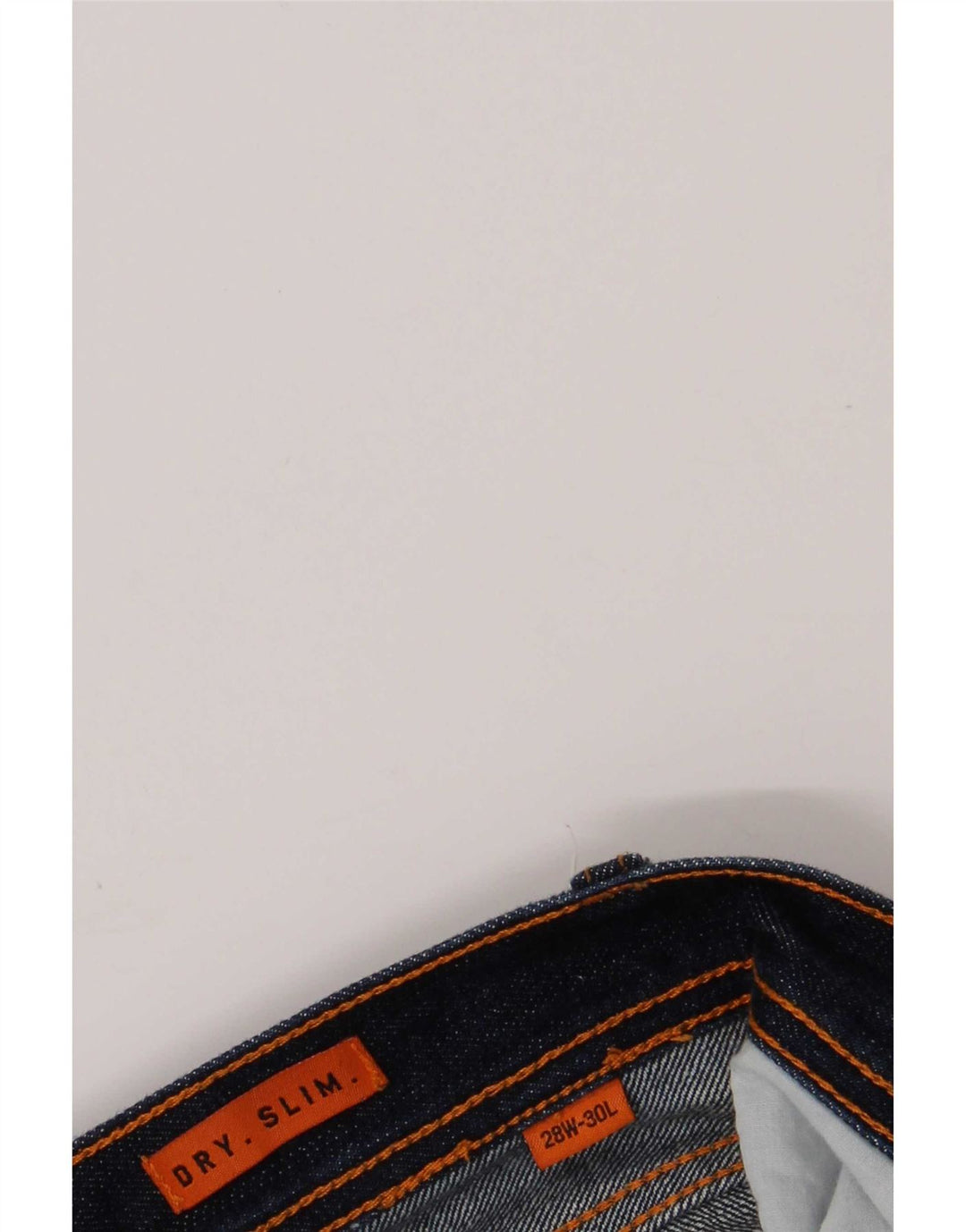 Superdry Jeans Slim Feminino W28 L30 Azul Marinho Algodão