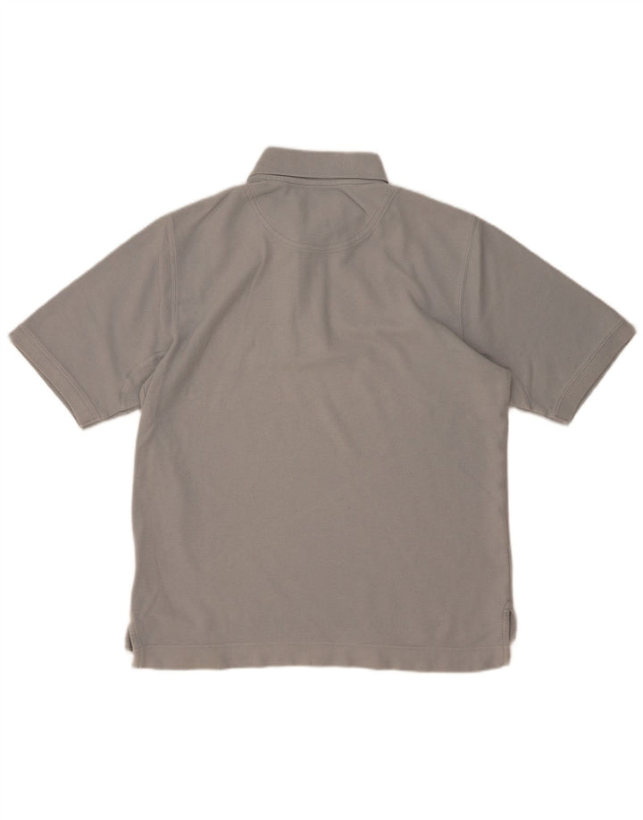 Camisa polo masculina Timberland cinza médio algodão