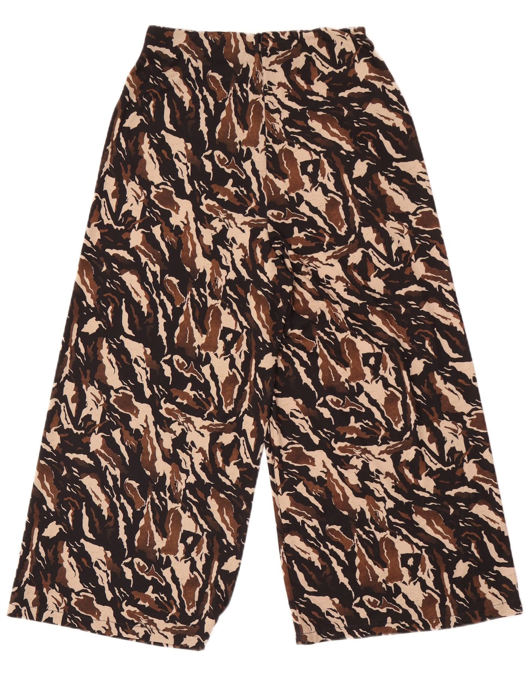Calça capri feminina Zara UK 8 pequena camuflagem multicolorida