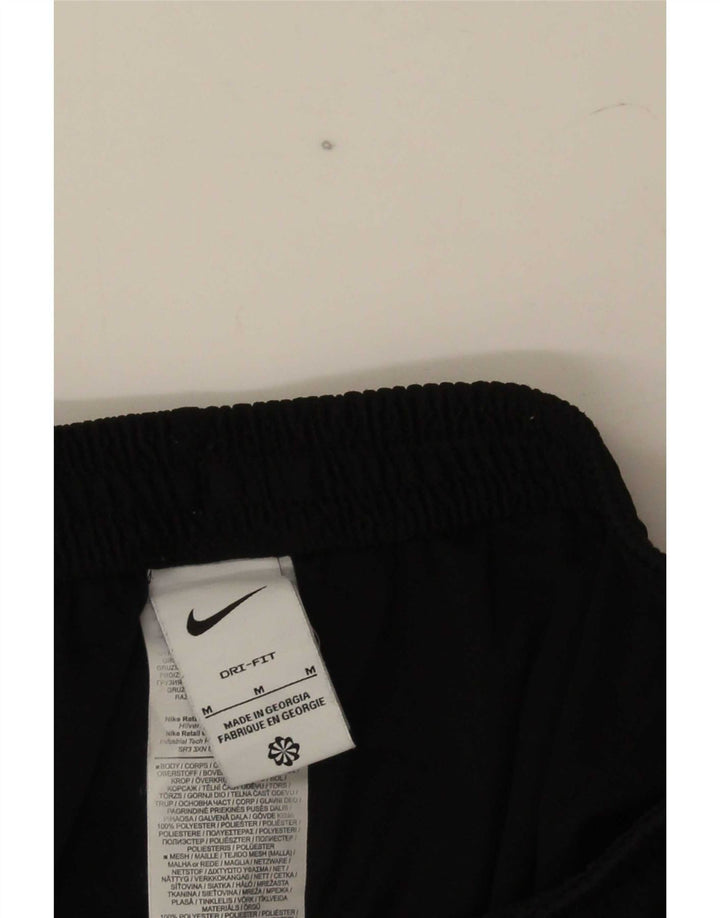 Calça de treino masculina Nike Dri Fit médio preto colorblock poliéster