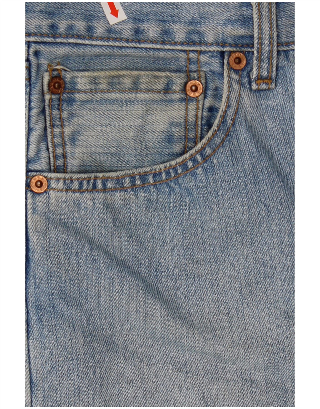 LEVI'S Mens 501 Shorts Jeans W34 Grande Algodão Azul