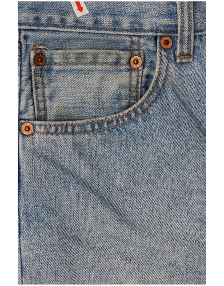 LEVI'S Mens 501 Shorts Jeans W34 Grande Algodão Azul