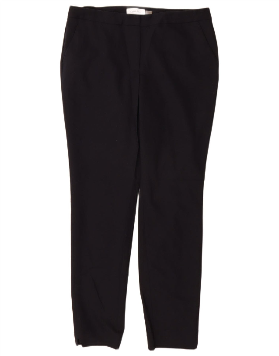 CALVIN KLEIN Calça Chino Feminina Slim EUA 6 Médio W28 L28 Azul Marinho