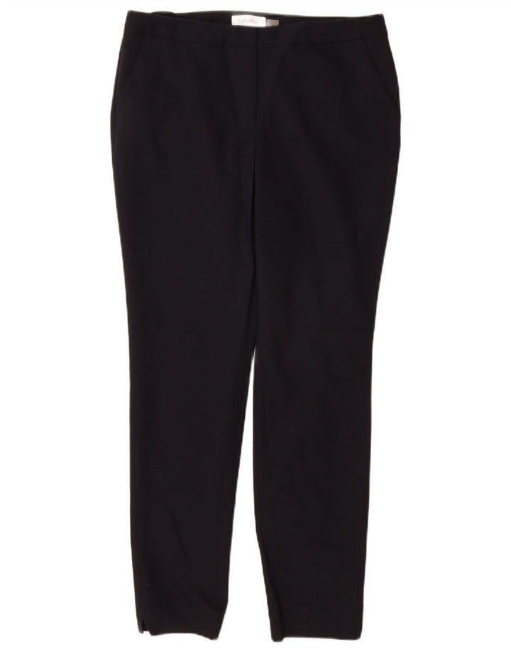 CALVIN KLEIN Calça Chino Feminina Slim EUA 6 Médio W28 L28 Azul Marinho