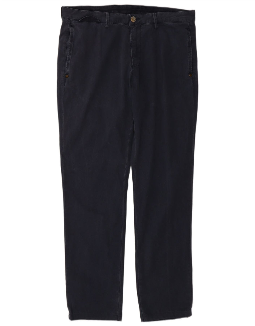 Calça Chino Masculina MASSIMO DUTTI UE 42 Grande W32 L31 Azul Marinho Clássico